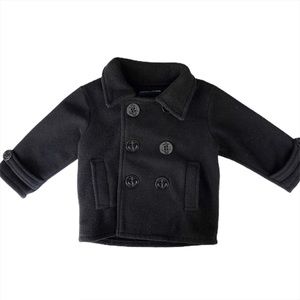 🦌 3/$20 Baby Toddler Classic Black Peacoat